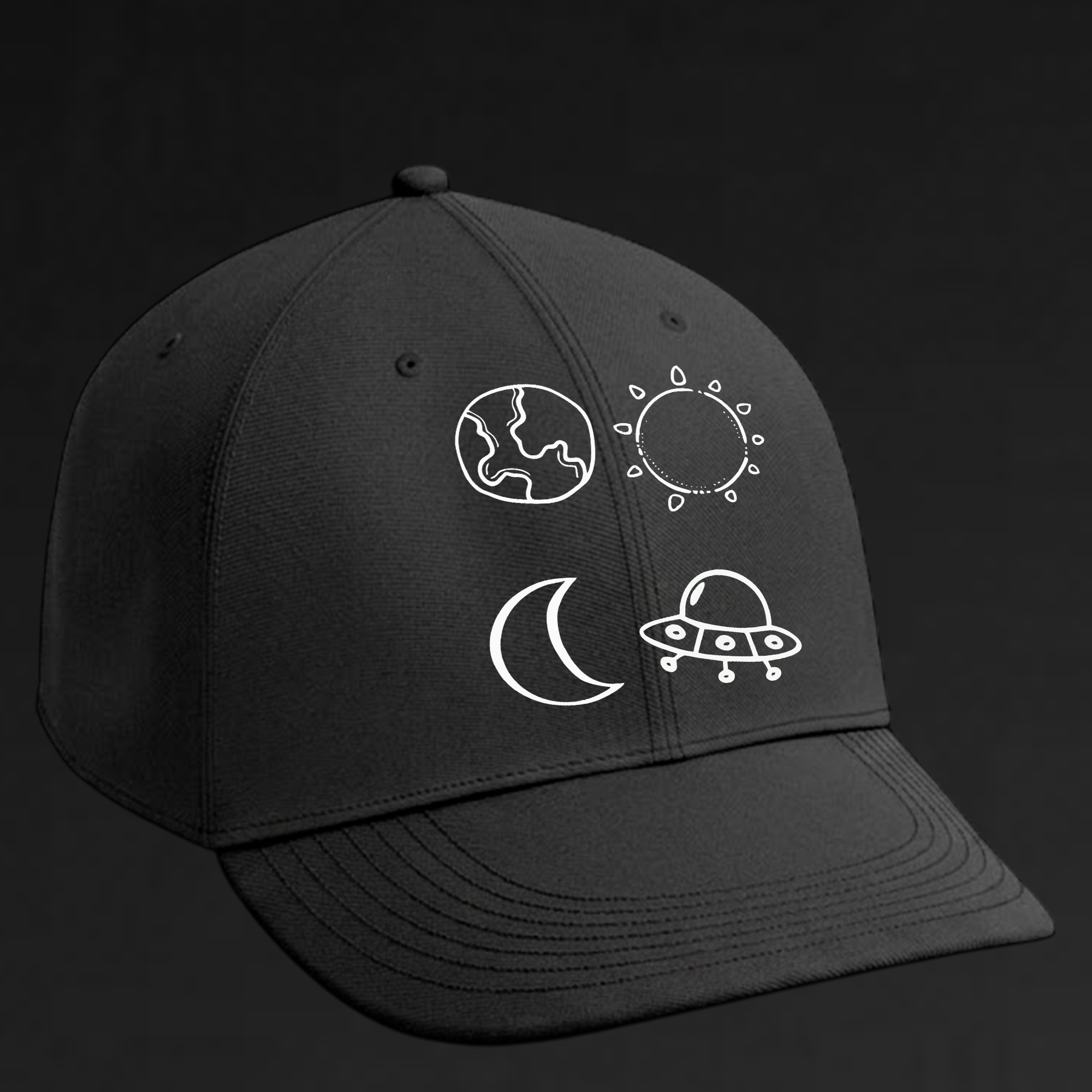 Boné 23.5 Symbols Preto