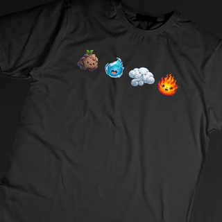 Nome do produto Camiseta 4 Elements GL – Terra, Água, Ar e Fogo
