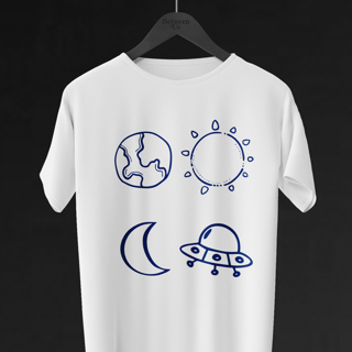 Nome do produto Camiseta 23.5 Symbols Branca e Azul