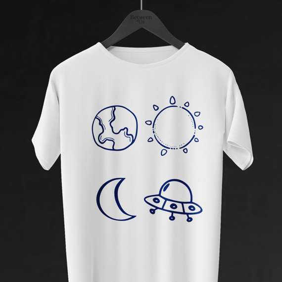 Camiseta 23.5 Symbols Branca e Azul