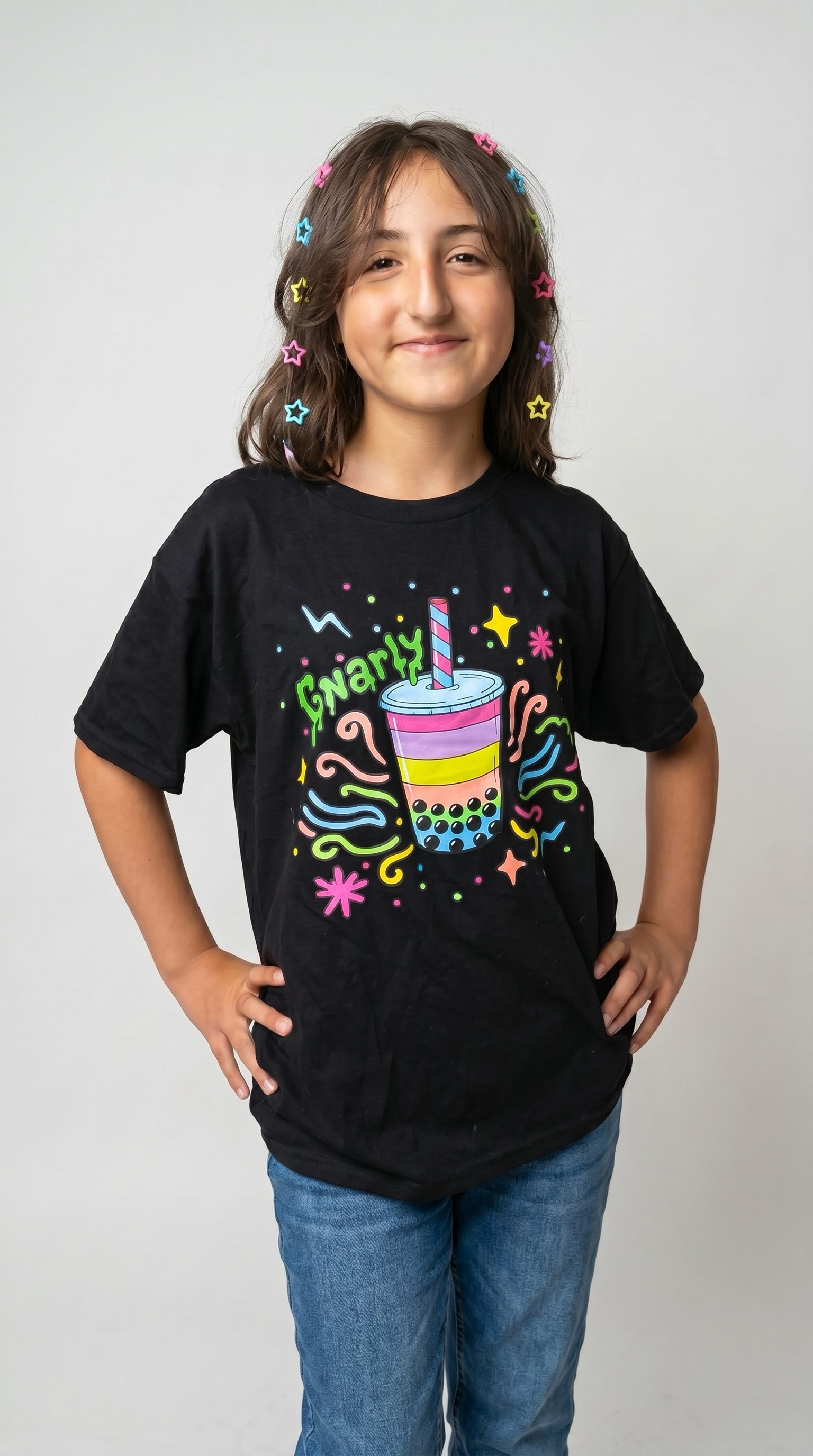 Camiseta Infantil - Inspirada em Gnarly (Katseye) por Sophie