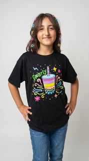 Nome do produto Camiseta Infantil - Inspirada em Gnarly (Katseye) por Sophie