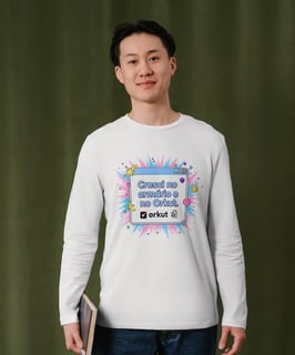 Camiseta Cresci no armário e no Orkut