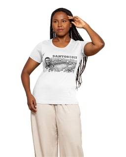 Nome do produto Camiseta Unissex - Pelé - Vila Belmiro