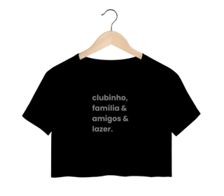 Nome do produto Camiseta Cropped Clubinho