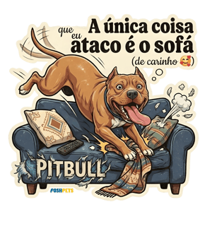 Nome do produto Camiseta Pitbull #stickerpaws