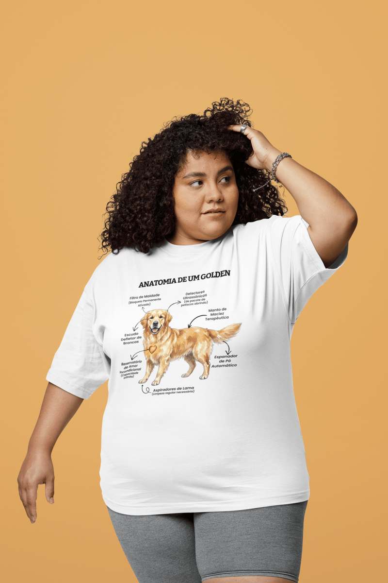 Nome do produto: Camiseta plus size Golden #anatomias