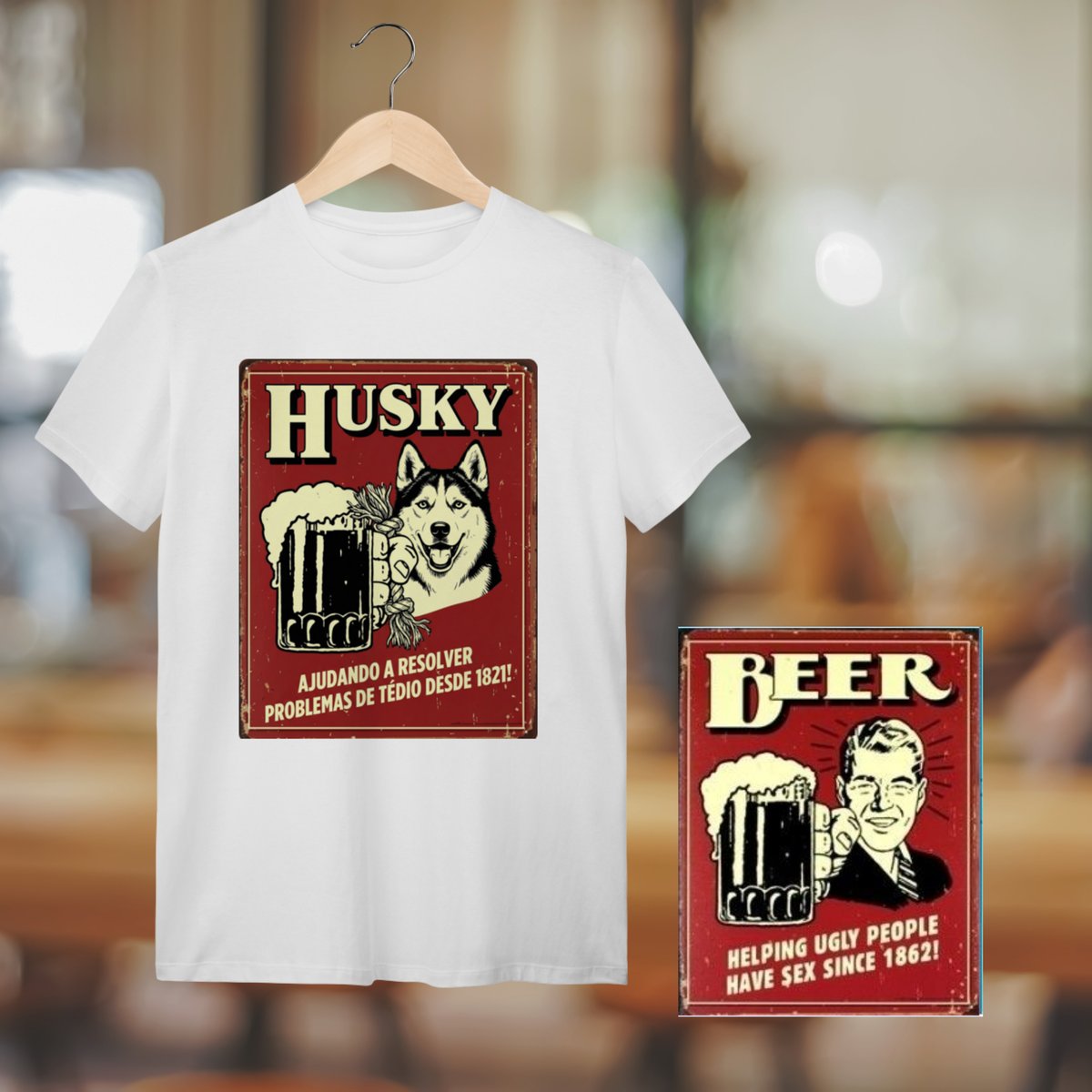 Nome do produto: Camiseta Husky #vintageposter