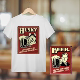 Nome do produto Camiseta Husky #vintageposter