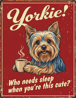 Nome do produto Camiseta Oversized Yorkie #vintageposter