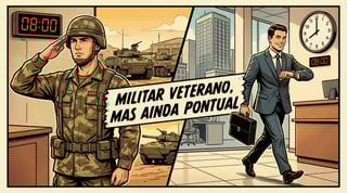 Nome do produto MILITAR VETERANO, MAS AINDA PONTUAL