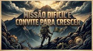 Nome do produto MISSÃO DIFÍCIL É CONVITE PARA CRESCER