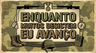 Nome do produto ENQUANTO MUITOS DESISTEM EU AVANÇO