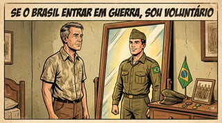 Nome do produto SE O BRASIL ENTRAR EM GUERRA, SOU VOLUNTÁRIO