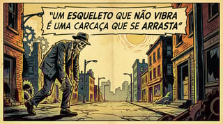 Nome do produto UM ESQUELETO QUE NÃO VIBRA É UMA CARCAÇA QUE SE ARRASTA