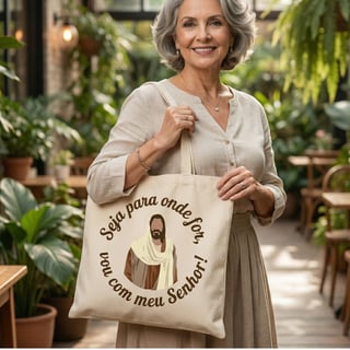 Nome do produto Ecobag G - Seguidora de Cristo