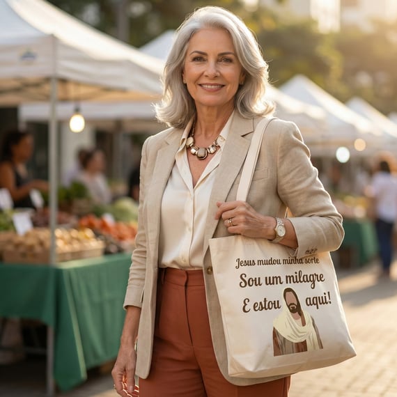 Ecobag G - Jesus, Estou aqui!