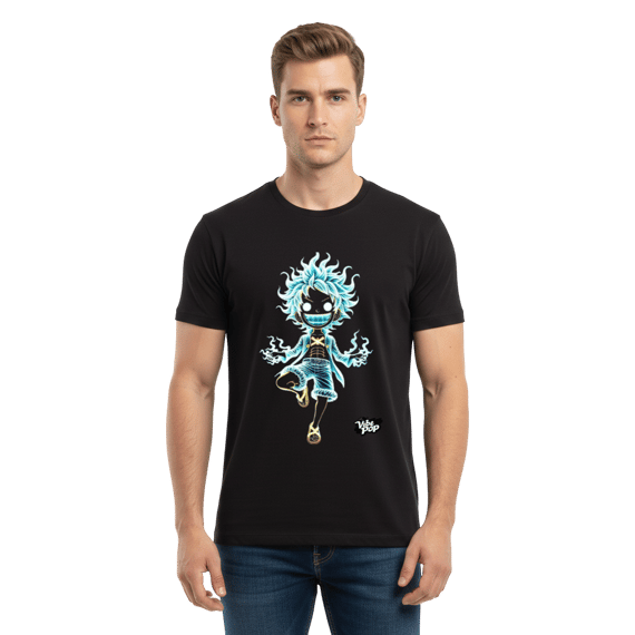 Camisa Vibe Pop Luffy Neon