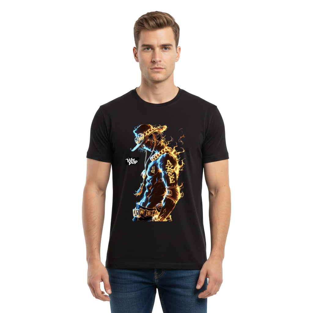 Nome do produto: Camisa Vibe Pop Portgas in Fire