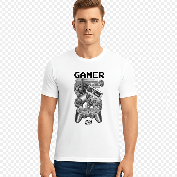 Camisa Vibe Pop Gamer Joysticks