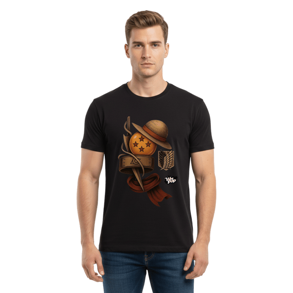 Camisa Vibe Pop Anime Elements