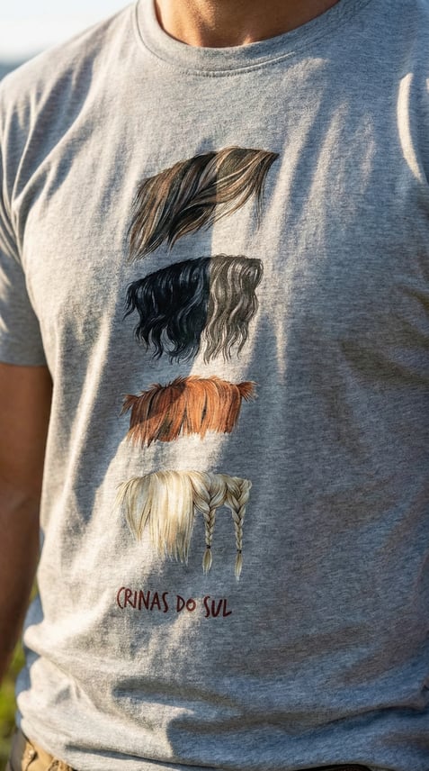 Crinas Do Sul - Camiseta masculina | T-Shirt Quality