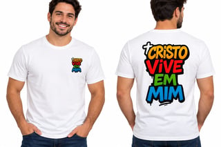 Nome do produto Camiseta Cristo Vive Em Mim