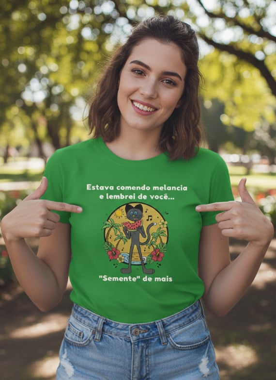 Camisa divertida O Gato Zin - 