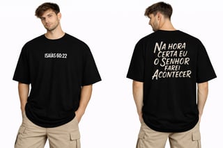 Nome do produto Camiseta Oversized - Versiculo IS6022