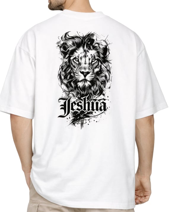 Camiseta Oversized Yeshua – Leão de Judá