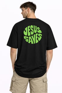 Camiseta Oversized - Jesus Saves