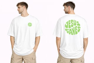 Nome do produto Camiseta Oversized - Jesus Saves