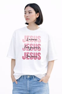 Nome do produto Camiseta Oversized - Jesus Love