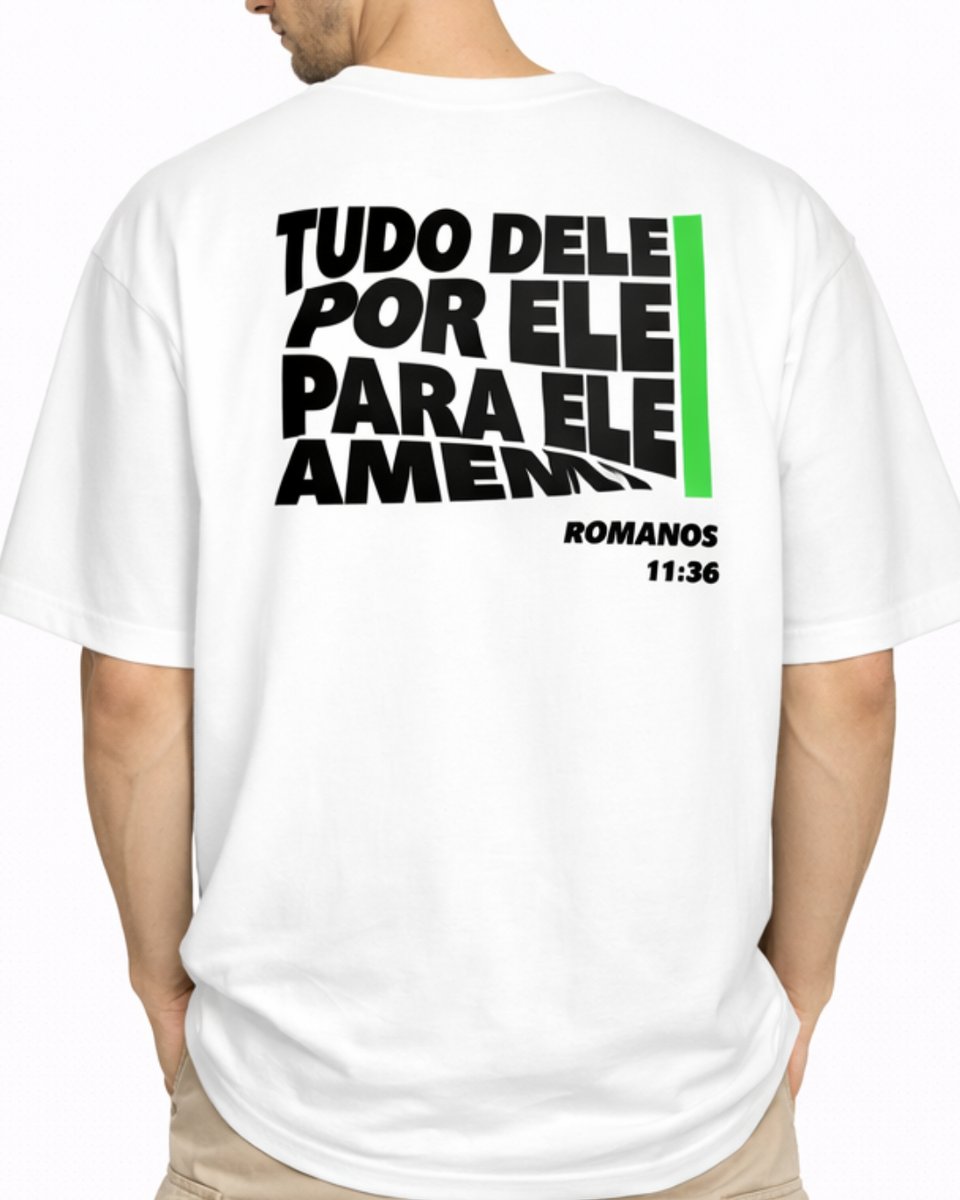 Nome do produto: Camiseta Oversized - Versiculo R1136