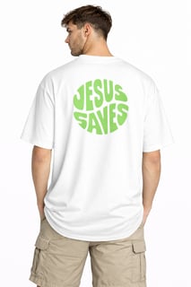Nome do produto Camiseta Oversized - Jesus Saves