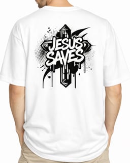 Nome do produto Camiseta Oversized - Jesus Saves