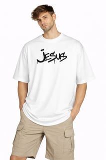 Nome do produto Camiseta Oversized - Jesus