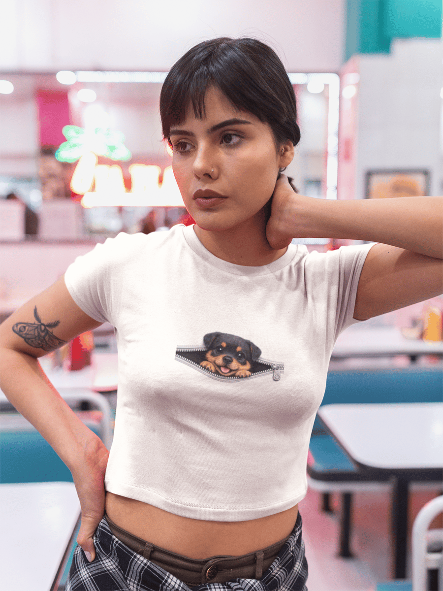 Nome do produto: Cropped ZIP PETS – Cute Puppy Rotweiler