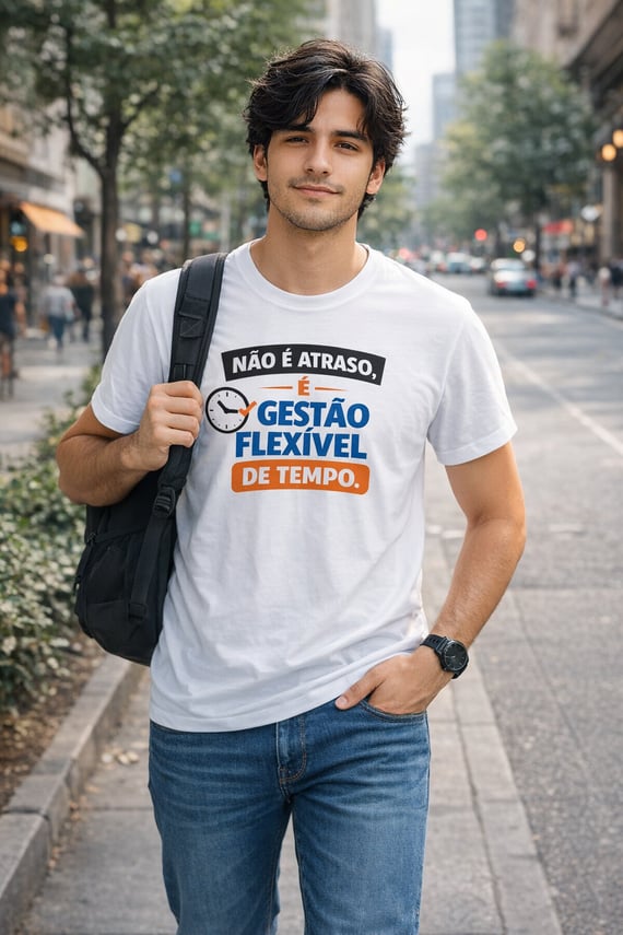 T-Shirt Classic - Não é atraso