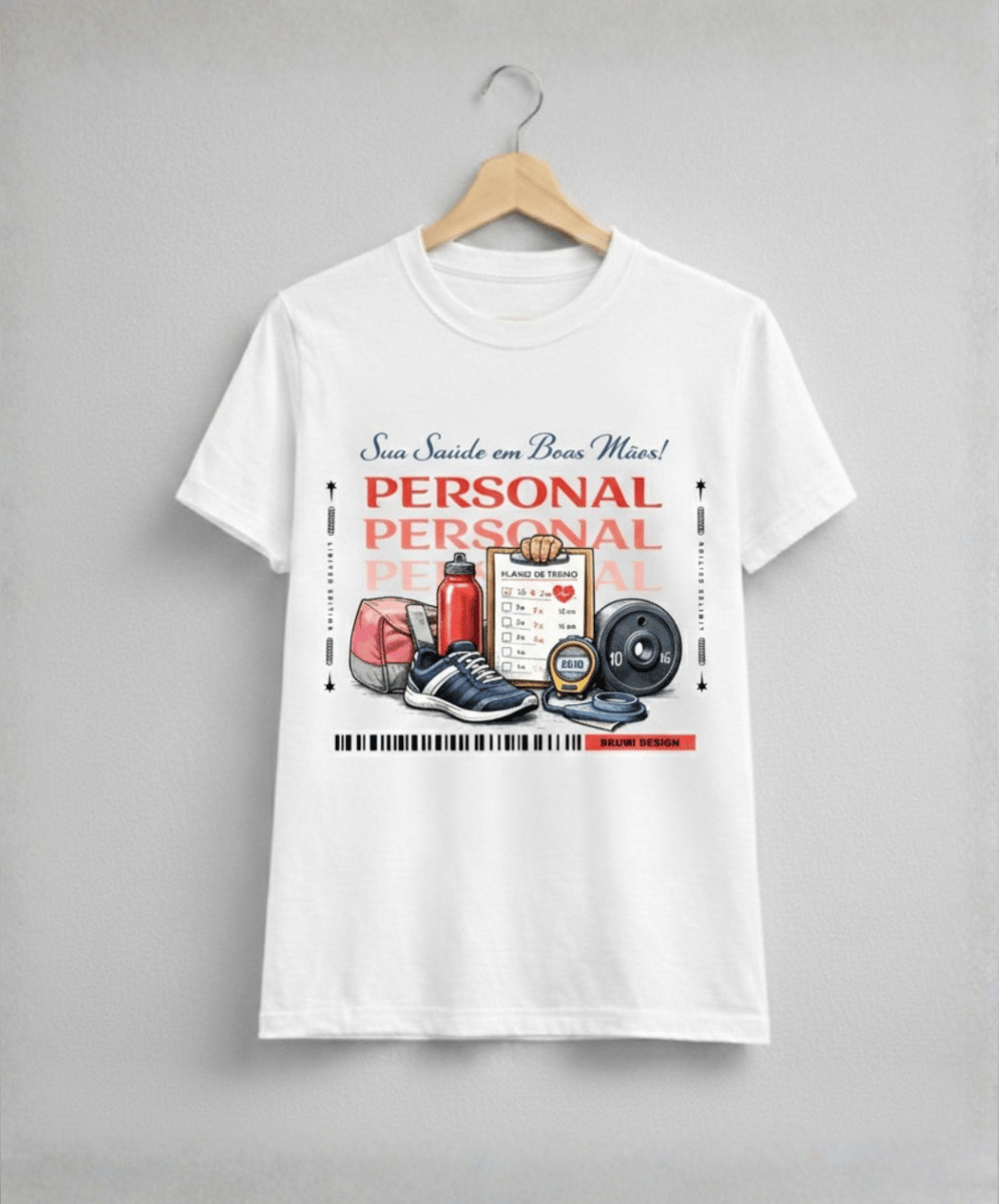 Nome do produto: Camiseta Baby Long Feminina BRUMI – Personal: Sua Saúde em Boas Mãos (BK019)