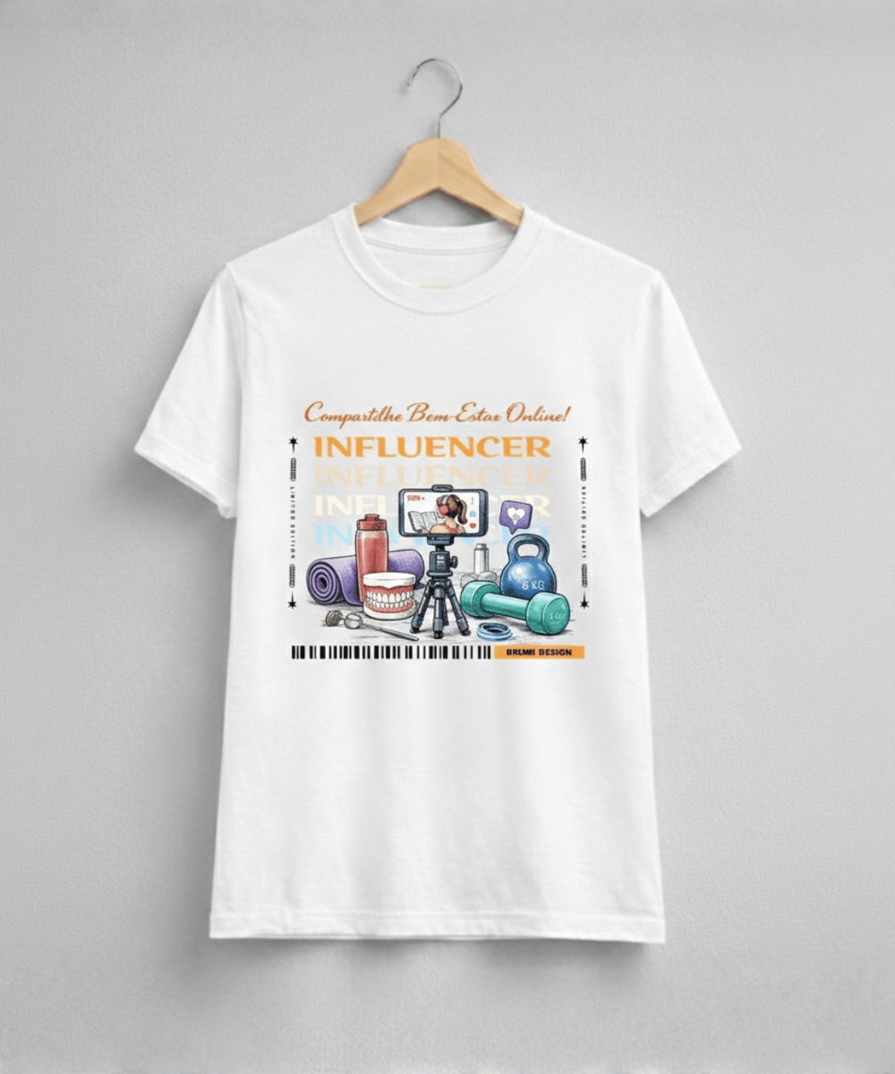 Nome do produto: Camiseta Baby Long Feminina BRUMI – Influencer: Compartilhe Bem-Estar Online (BK017)