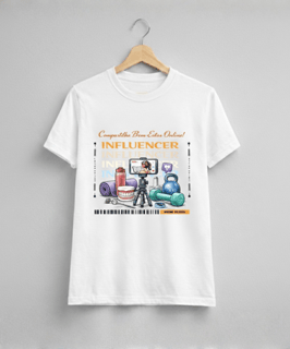 Camiseta Baby Long Feminina BRUMI – Influencer: Compartilhe Bem-Estar Online (BK017)