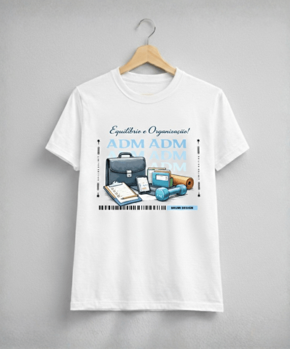 Camiseta Baby Long Feminina BRUMI – ADM: Equilíbrio e Organização (BK016)