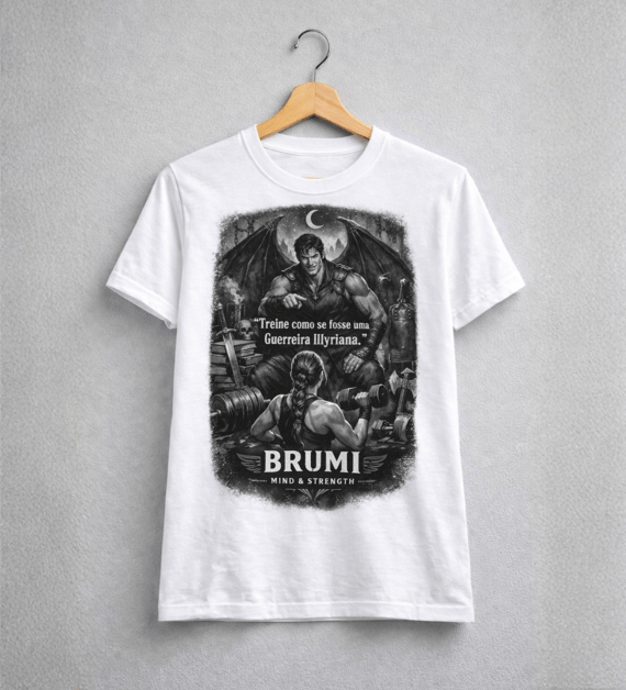 Camiseta Baby Long Feminina BRUMI — Guerreira Illyriana (BK013)