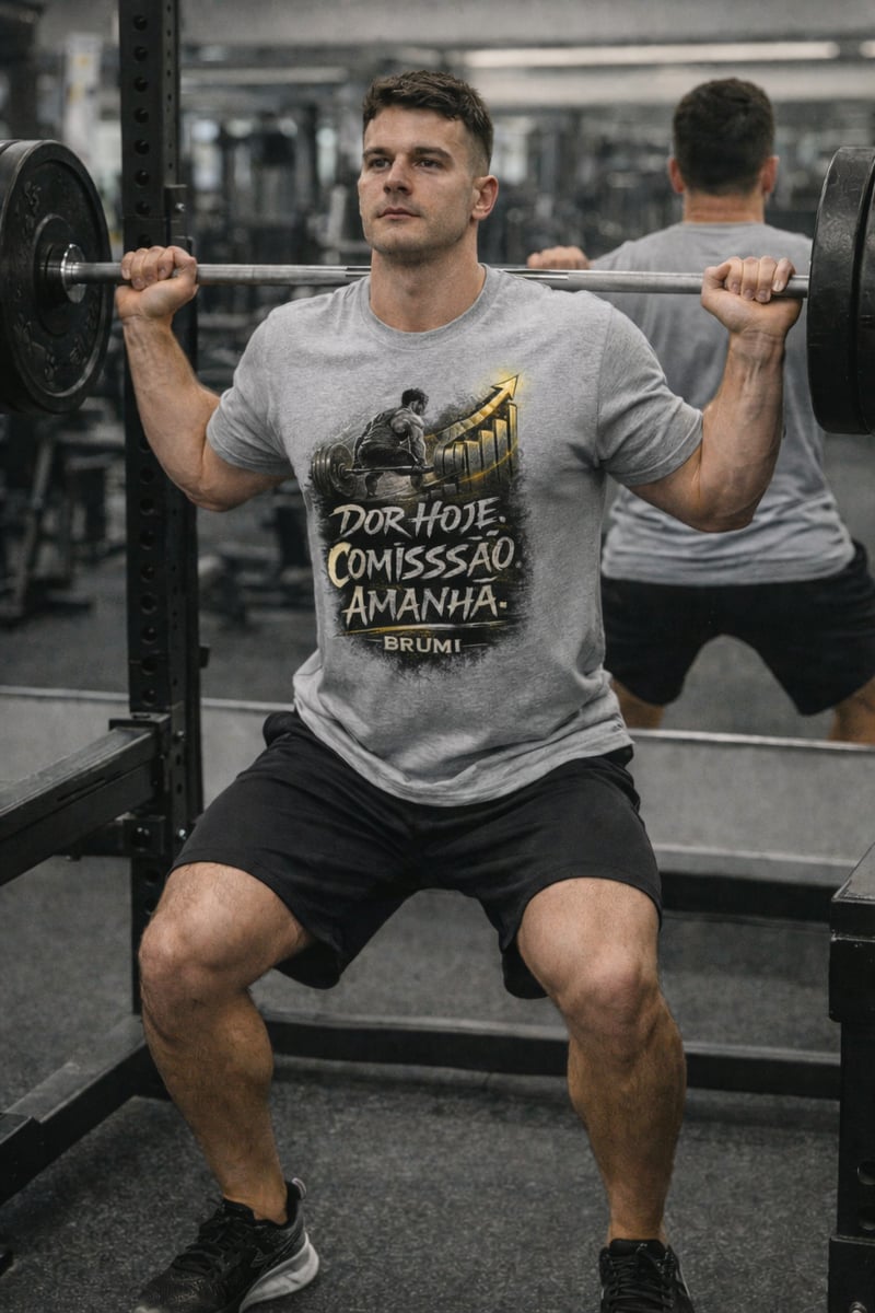 Nome do produto: Camiseta Unissex BRUMI - Dor Hoje. Comissão Amanhã