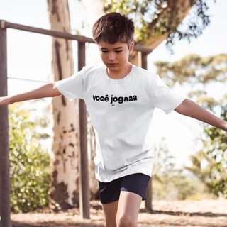 Nome do produto Camiseta Infantil (10 a 14) - Você jogaaa