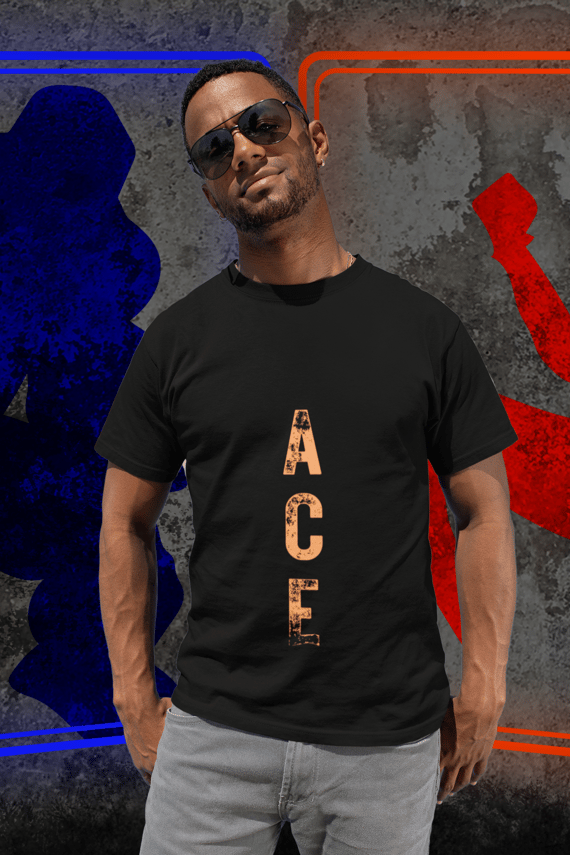 Camiseta ACE - Escrito Orange