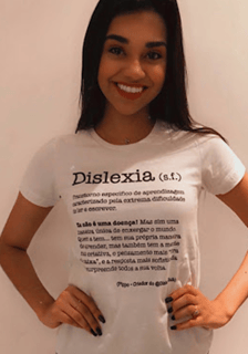 Nome do produto Camiseta Dislexia Poética | Feminina