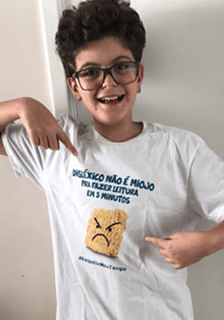 Nome do produto Camiseta Disléxico Não é Miojo | Infantil