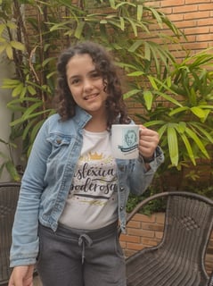 Nome do produto Camiseta Disléxica Poderosa | Infantil